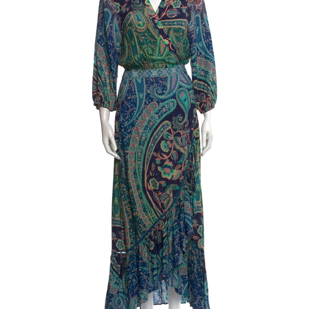 Farm Rio-Paisley Print Wrap Dress - Picture 5 of 6